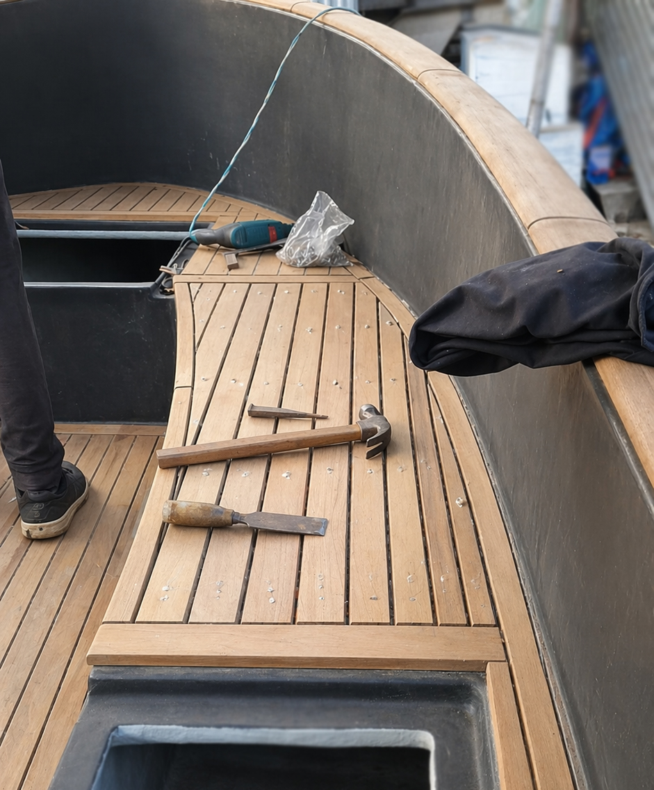 Birmaans teak op de Fryslander